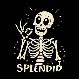 Splendid Skeleton Funny Halloween by Flippin Sweet Gear