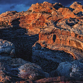 Split Mountain Sunset Closeup, Utah by Abbie Matthews