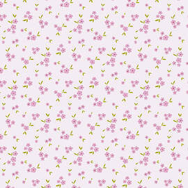 Springtime Cherry Blossom Pattern by Snow Iris Studio