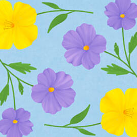 Springtime Flowers by Snow Iris Studio