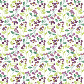Springtime Violet Pattern by Snow Iris Studio