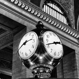 Grand Central Clock Monochrome by Jessica Jenney