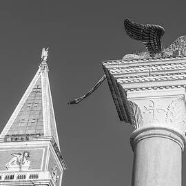 St Mark's Campanile and the Lion of Venice by Adrian Hendroff