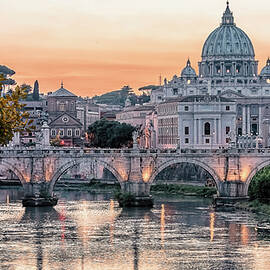St. Peter's Basilica at Sunset by The Luxury Art Collection