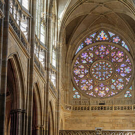 St Vitus Cathedral Stained Glass Window by Shirley Mitchell