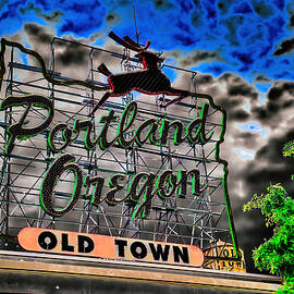 Stag Sign - Portland Oregon by Bruce Block