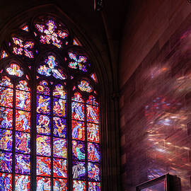 Stained Glass in St Vitus Cathedral by Shirley Mitchell