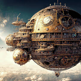 Steampunk Death Star by Ron Weathers