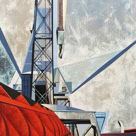 Steel Structures With Crane  by Edmund Lewandowski by Edmund Lewandowski