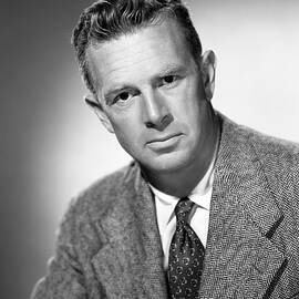 Sterling Hayden Suit and Tie Serious Actor Portrait Vintage 1950 by Silver Screen