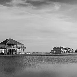 Stilt Houses and Beach, Bolivar Texas by Shankar Adiseshan