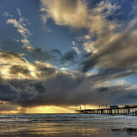 Storm by Pismo Pier by Beth Sargent