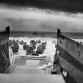 Storming The Beach On D-Day  by War Is Hell Store