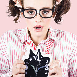 Stressed Business Person Running Out Of Time by Jorgo Photography