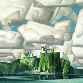 Summer Sky by A. J. Casson by Alfred Joseph A J Casson