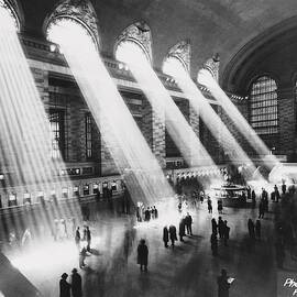 Sun Beams Into Grand Central Station by Hal Morey