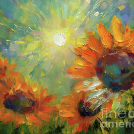 Sun Loving Helenium by Macro Abundance