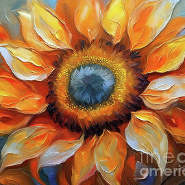 Sunflower Salvo by Macro Abundance