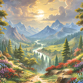 Sunlit Summit Serenity by Allen Nice-Webb