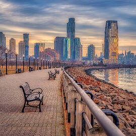 Sunrise in Jersey City by Penny Polakoff