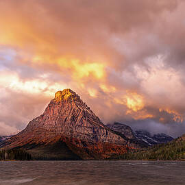Sunrise on Two Medicine Lake by Richard DeYoung