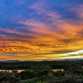 Sunrise Over Lagoons Mazatlan Mexico by Tommy Farnsworth