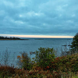Sunrise Over St Lawrence River near Metis-Sur-Mer by John Twynam