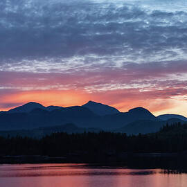 Sunrise Somewhere in Canada on the Alaska State Ferry by Nancy Gleason