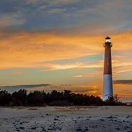 Sunset at Barnegat Lighthouse by Richard DeYoung