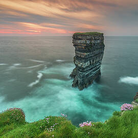 Sunset at Downpatrick Head, Co Mayo by Adrian Hendroff