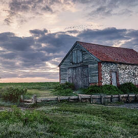 Sunset at Thorham Barn by Joanne Eastope