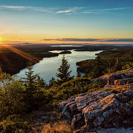 Sunset Beech Mountain, Acadia NP by Jeff Sinon