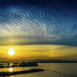 Sunset Edmonds Washington Puget Sound by Tommy Farnsworth