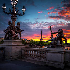 Sunset in Paris by DEE POTTER