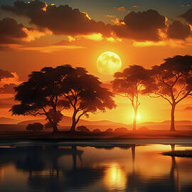 Sunset Landscape by Land of Dreams