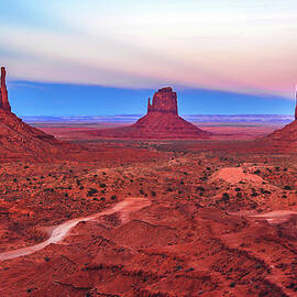 Sunset on Monument Valley, Arizona by Abbie Matthews