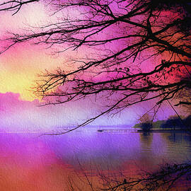 Sunset on the lake by Tatiana Travelways