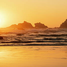 Sunset Over Bandon Oregon Coast by Dan Sproul
