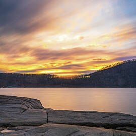 Sunset over Candlewood Lake by Dave King