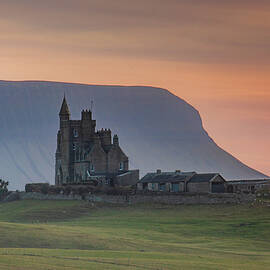 Sunset Over Classiebawn Castle and Benbulben, Co Sligo - Version 1 by Adrian Hendroff