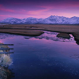 Serene Afterglow of Winter Sunset  by Bonnie Colgan