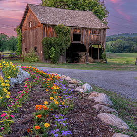 Sunset Over Sullivan Farm Barn by Dave King