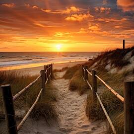 Sunset Path by Land of Dreams