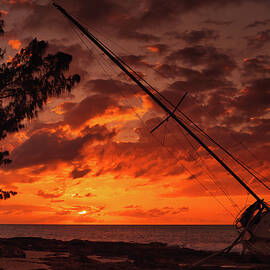 Sunset Shipwreck by Gian Smith