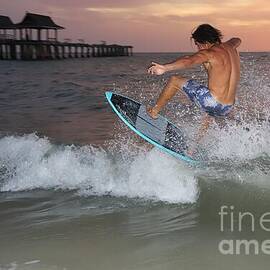 Sunset Skimboarding Adventure 3584 by Donn Ingemie