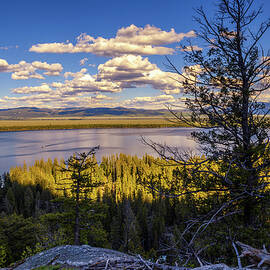 Sunset view of the Jenny Lake in Grand Teton National Park, Wyoming by Miroslav Liska