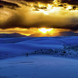 Sunset White Sands New Mexico by Tommy Farnsworth