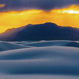 Sunset White Sands New Mexico USA by Tommy Farnsworth