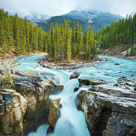 Sunwapta falls, Jasper National Park, Alberta, Canada by Neale And Judith Clark