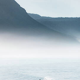 Surfer and the sea by Mariss Balodis